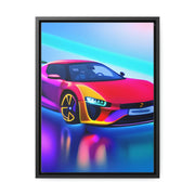 A Glimpse into the Future: Futuristic Sports Car Canvas Wrap, Modern Art, Abstract Art, Wall Art CE Digital Gift Store