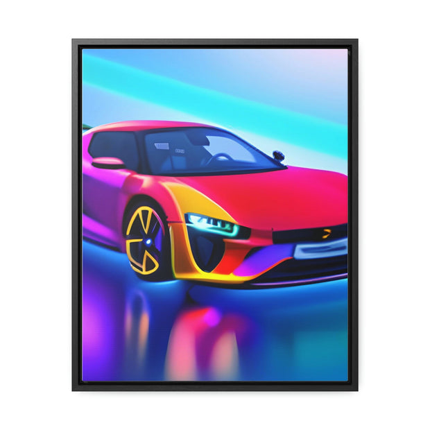 A Glimpse into the Future: Futuristic Sports Car Canvas Wrap, Modern Art, Abstract Art, Wall Art CE Digital Gift Store