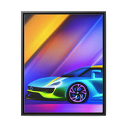 A Glimpse into the Future: Futuristic Sports Car Canvas Wrap, Modern Art, Abstract Art, Wall Art CE Digital Gift Store