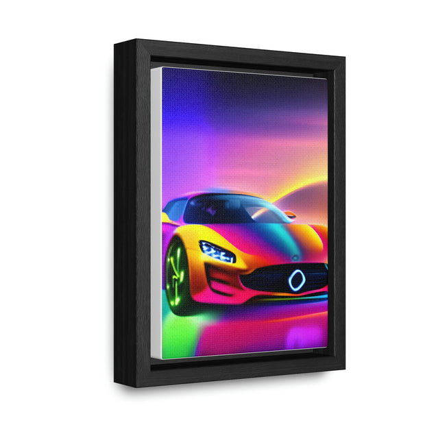 A Glimpse into the Future: Futuristic Sports Car Canvas Wrap, Modern Art, Abstract Art, Wall Art CE Digital Gift Store