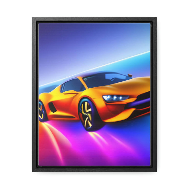 A Glimpse into the Future: Futuristic Sports Car Canvas Wrap, Modern Art, Abstract Art, Wall Art CE Digital Gift Store