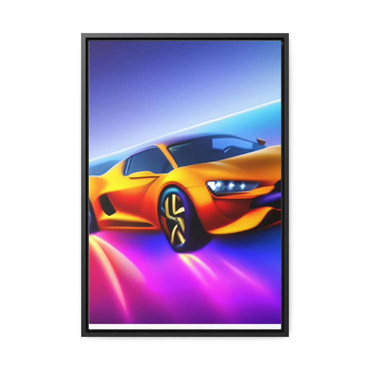 A Glimpse into the Future: Futuristic Sports Car Canvas Wrap, Modern Art, Abstract Art, Wall Art CE Digital Gift Store