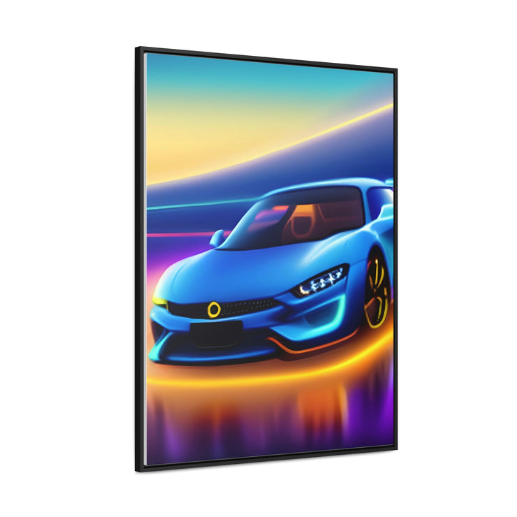 A Glimpse into the Future: Futuristic Sports Car Canvas Wrap, Modern Art, Abstract Art, Wall Art CE Digital Gift Store