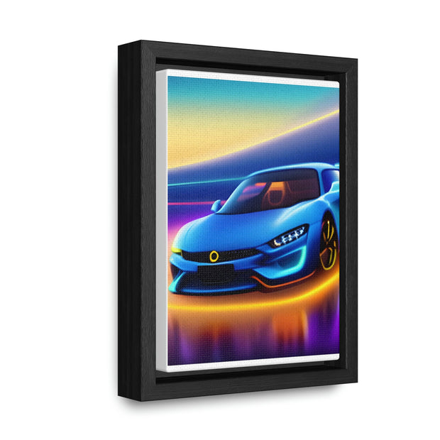 A Glimpse into the Future: Futuristic Sports Car Canvas Wrap, Modern Art, Abstract Art, Wall Art CE Digital Gift Store