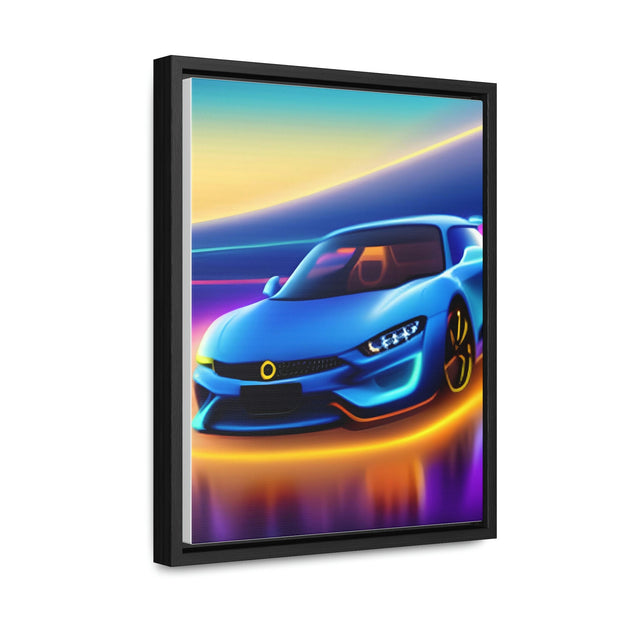 A Glimpse into the Future: Futuristic Sports Car Canvas Wrap, Modern Art, Abstract Art, Wall Art CE Digital Gift Store