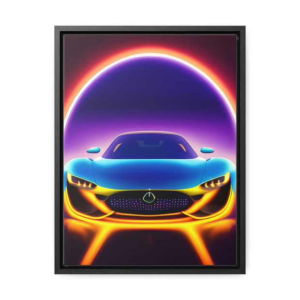 A Glimpse into the Future: Futuristic Sports Car Canvas Wrap, Modern Art, Abstract Art, Wall Art CE Digital Gift Store