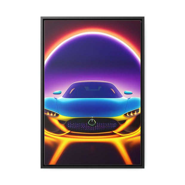 A Glimpse into the Future: Futuristic Sports Car Canvas Wrap, Modern Art, Abstract Art, Wall Art CE Digital Gift Store