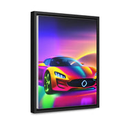 A Glimpse into the Future: Futuristic Sports Car Canvas Wrap, Modern Art, Abstract Art, Wall Art CE Digital Gift Store