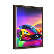 A Glimpse into the Future: Futuristic Sports Car Canvas Wrap, Modern Art, Abstract Art, Wall Art CE Digital Gift Store