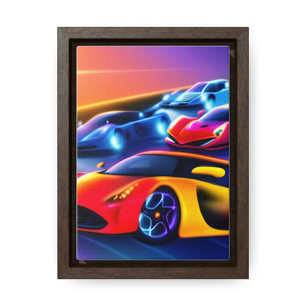 A Glimpse into the Future: Futuristic Sports Car Canvas Wrap, Modern Art, Abstract Art, Wall Art CE Digital Gift Store