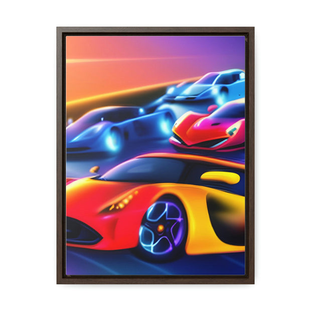 A Glimpse into the Future: Futuristic Sports Car Canvas Wrap, Modern Art, Abstract Art, Wall Art CE Digital Gift Store