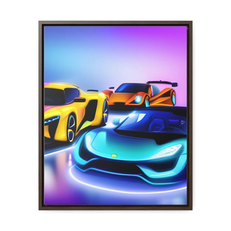 A Glimpse into the Future: Futuristic Sports Car Canvas Wrap, Modern Art, Abstract Art, Wall Art CE Digital Gift Store