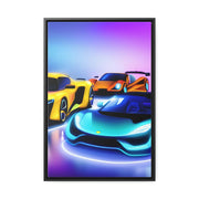 A Glimpse into the Future: Futuristic Sports Car Canvas Wrap, Modern Art, Abstract Art, Wall Art CE Digital Gift Store