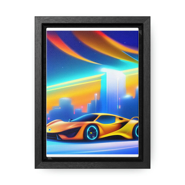 A Glimpse into the Future: Futuristic Sports Car Canvas Wrap, Modern Art, Abstract Art, Wall Art CE Digital Gift Store