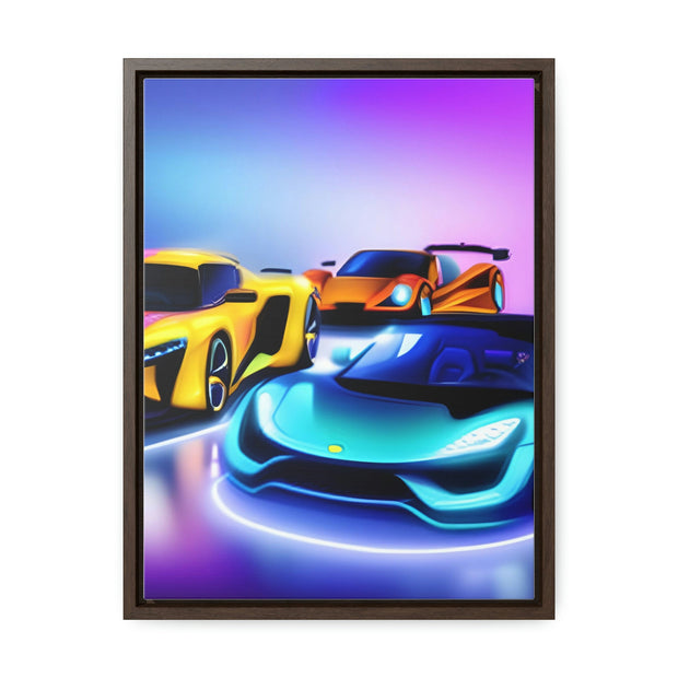 A Glimpse into the Future: Futuristic Sports Car Canvas Wrap, Modern Art, Abstract Art, Wall Art CE Digital Gift Store