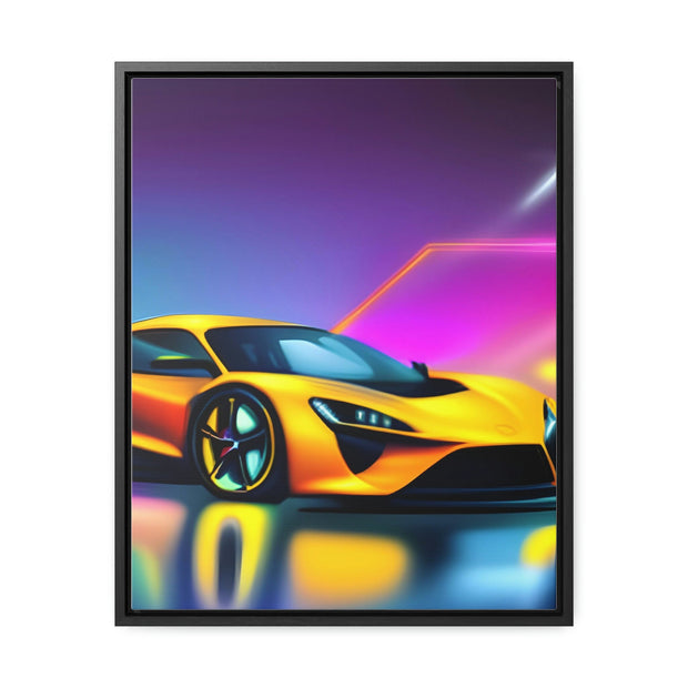 A Glimpse into the Future: Futuristic Sports Car Canvas Wrap, Modern Art, Abstract Art, Wall Art CE Digital Gift Store