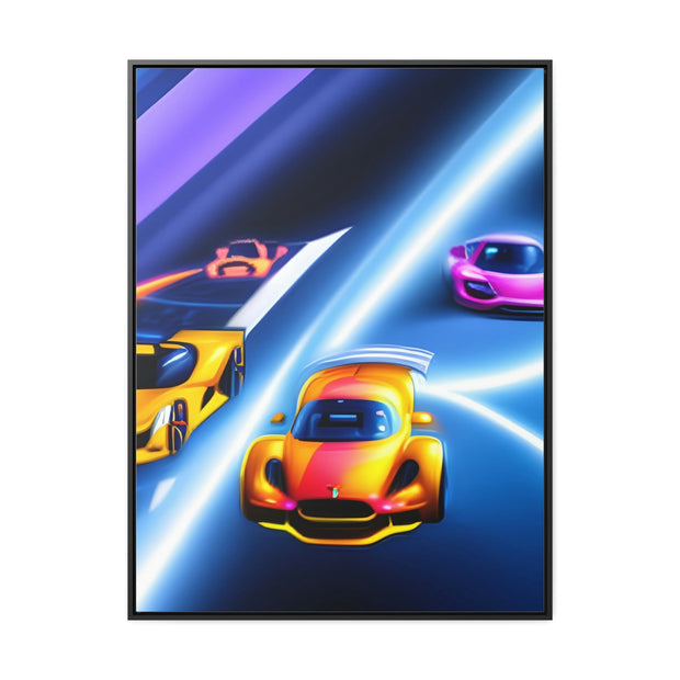 A Glimpse into the Future: Futuristic Sports Car Canvas Wrap, Modern Art, Abstract Art, Wall Art CE Digital Gift Store