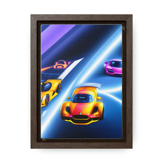 A Glimpse into the Future: Futuristic Sports Car Canvas Wrap, Modern Art, Abstract Art, Wall Art CE Digital Gift Store