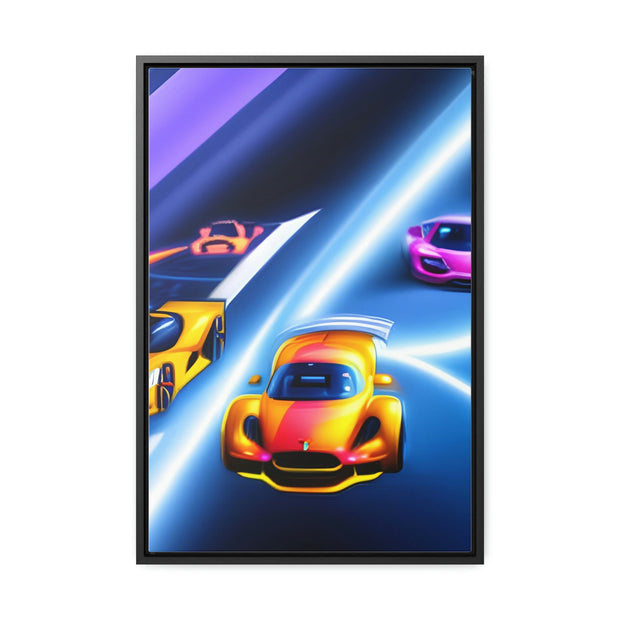 A Glimpse into the Future: Futuristic Sports Car Canvas Wrap, Modern Art, Abstract Art, Wall Art CE Digital Gift Store