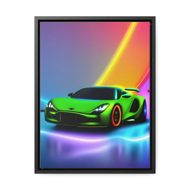 A Glimpse into the Future: Futuristic Sports Car Canvas Wrap, Modern Art, Abstract Art, Wall Art CE Digital Gift Store