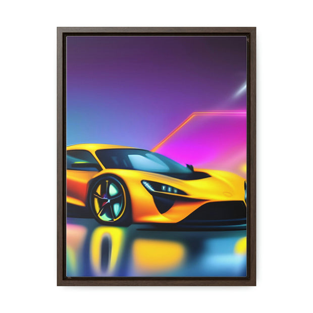 A Glimpse into the Future: Futuristic Sports Car Canvas Wrap, Modern Art, Abstract Art, Wall Art CE Digital Gift Store