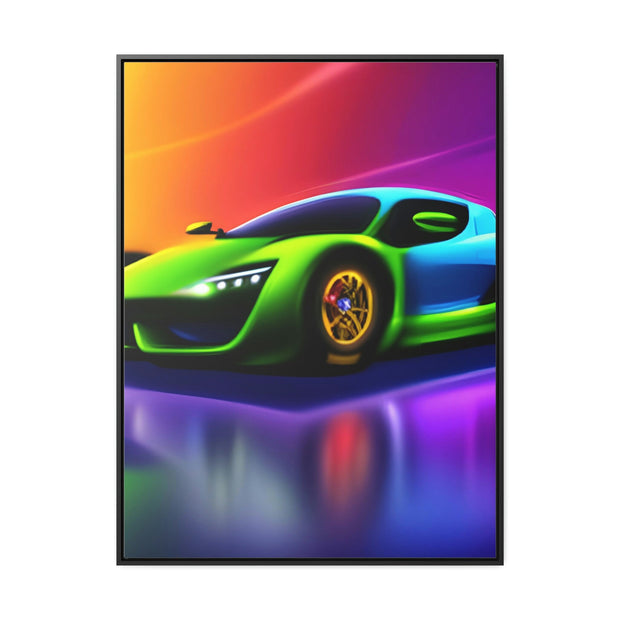 A Glimpse into the Future: Futuristic Sports Car Canvas Wrap, Modern Art, Abstract Art, Wall Art CE Digital Gift Store