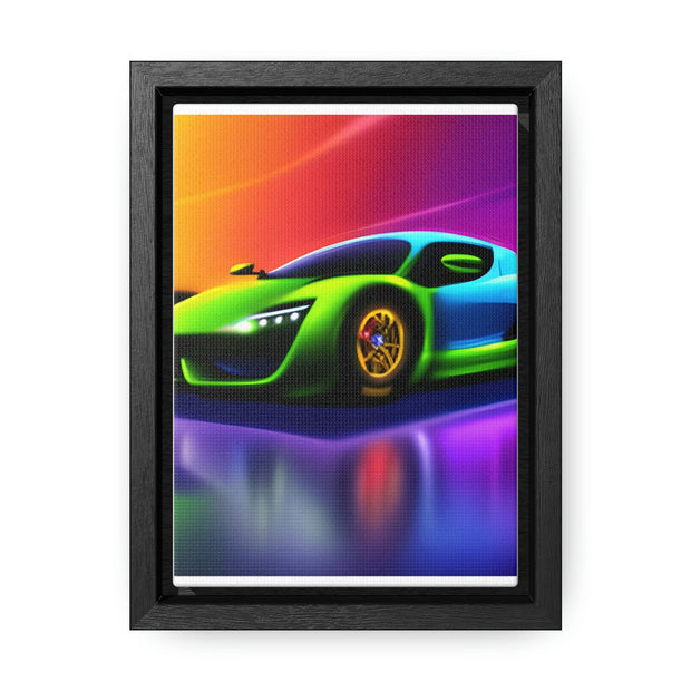 A Glimpse into the Future: Futuristic Sports Car Canvas Wrap, Modern Art, Abstract Art, Wall Art CE Digital Gift Store