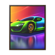 A Glimpse into the Future: Futuristic Sports Car Canvas Wrap, Modern Art, Abstract Art, Wall Art CE Digital Gift Store