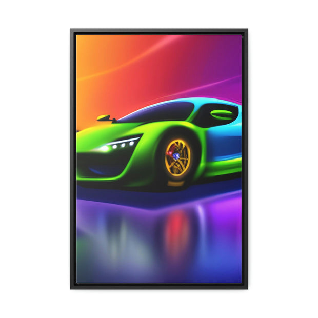 A Glimpse into the Future: Futuristic Sports Car Canvas Wrap, Modern Art, Abstract Art, Wall Art CE Digital Gift Store