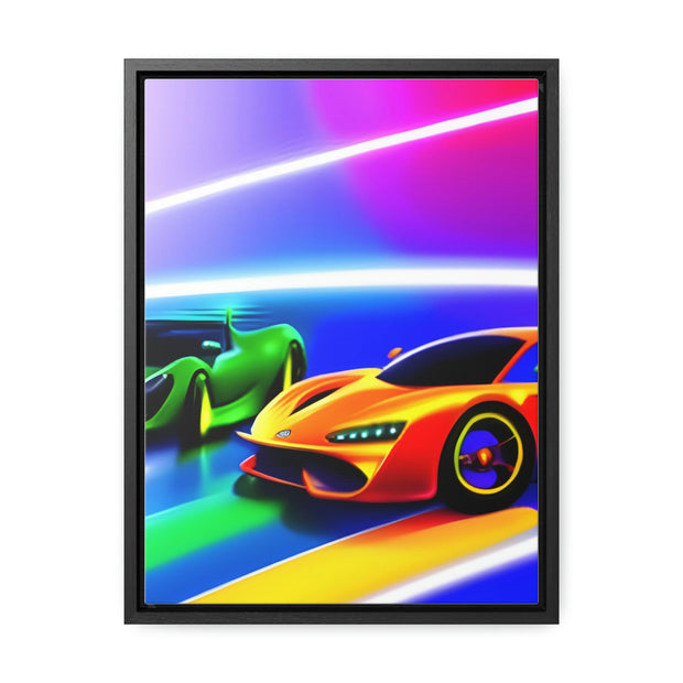 A Glimpse into the Future: Futuristic Sports Car Canvas Wrap, Modern Art, Abstract Art, Wall Art CE Digital Gift Store