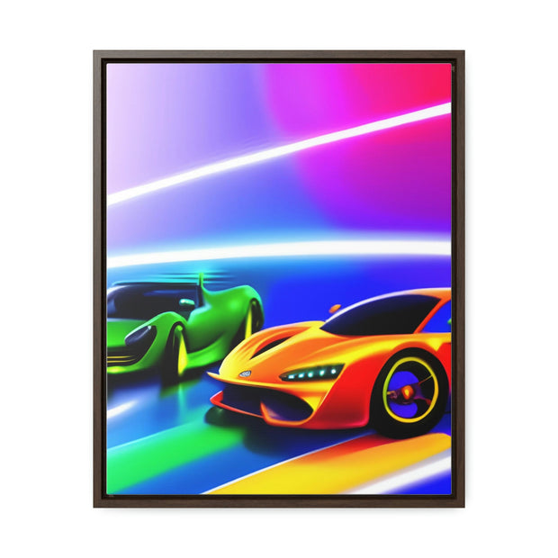 A Glimpse into the Future: Futuristic Sports Car Canvas Wrap, Modern Art, Abstract Art, Wall Art CE Digital Gift Store