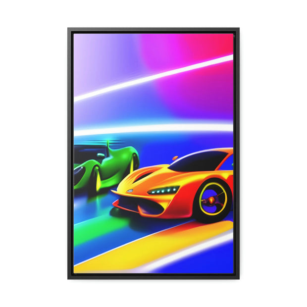 A Glimpse into the Future: Futuristic Sports Car Canvas Wrap, Modern Art, Abstract Art, Wall Art CE Digital Gift Store