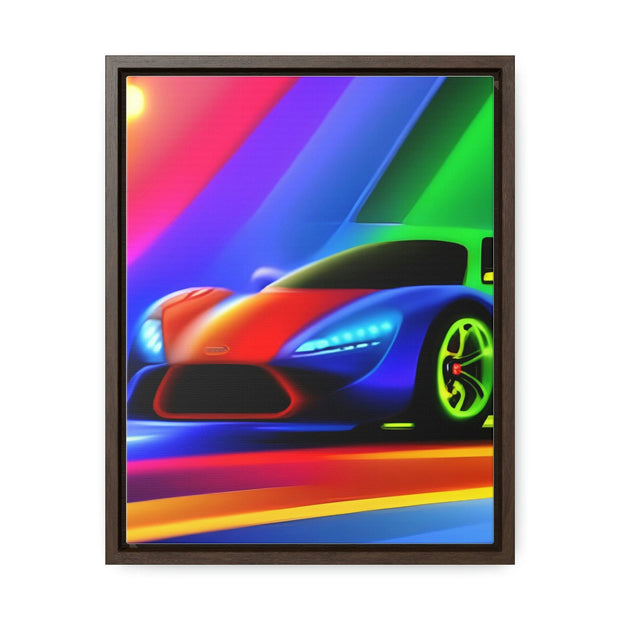 A Glimpse into the Future: Futuristic Sports Car Canvas Wrap, Modern Art, Abstract Art, Wall Art CE Digital Gift Store