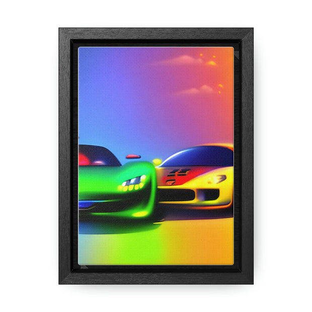 A Glimpse into the Future: Futuristic Sports Car Canvas Wrap, Modern Art, Abstract Art, Wall Art CE Digital Gift Store