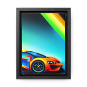 A Glimpse into the Future: Futuristic Sports Car Canvas Wrap, Modern Art, Abstract Art, Wall Art CE Digital Gift Store