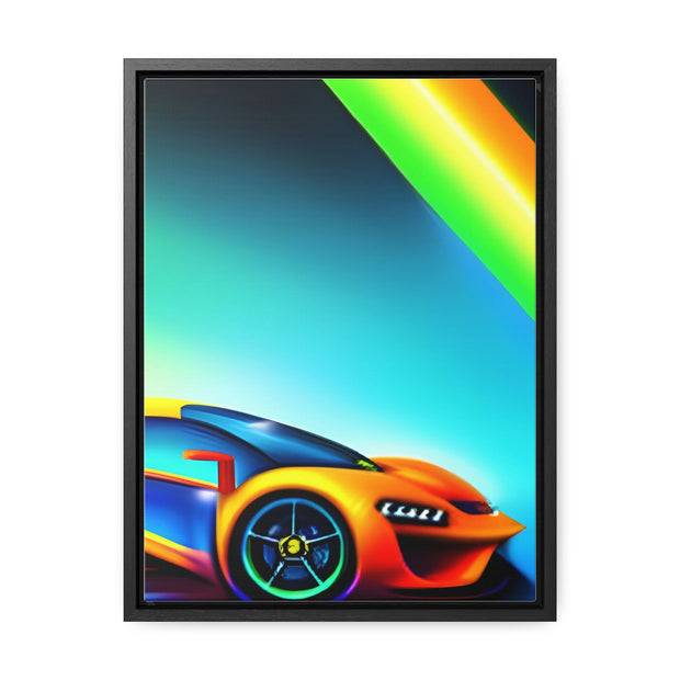 A Glimpse into the Future: Futuristic Sports Car Canvas Wrap, Modern Art, Abstract Art, Wall Art CE Digital Gift Store