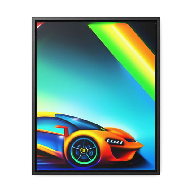 A Glimpse into the Future: Futuristic Sports Car Canvas Wrap, Modern Art, Abstract Art, Wall Art CE Digital Gift Store