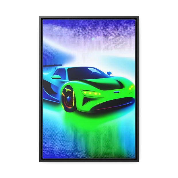 A Glimpse into the Future: Futuristic Sports Car Canvas Wrap, Modern Art, Abstract Art, Wall Art CE Digital Gift Store