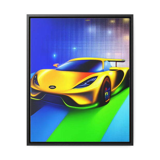 A Glimpse into the Future: Futuristic Sports Car Canvas Wrap, Modern Art, Abstract Art, Wall Art CE Digital Gift Store