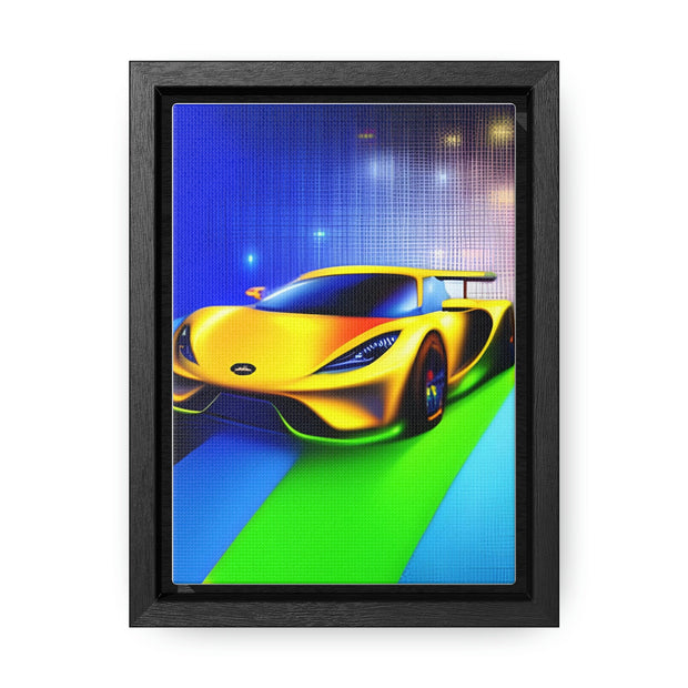 A Glimpse into the Future: Futuristic Sports Car Canvas Wrap, Modern Art, Abstract Art, Wall Art CE Digital Gift Store