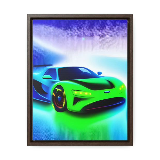 A Glimpse into the Future: Futuristic Sports Car Canvas Wrap, Modern Art, Abstract Art, Wall Art CE Digital Gift Store