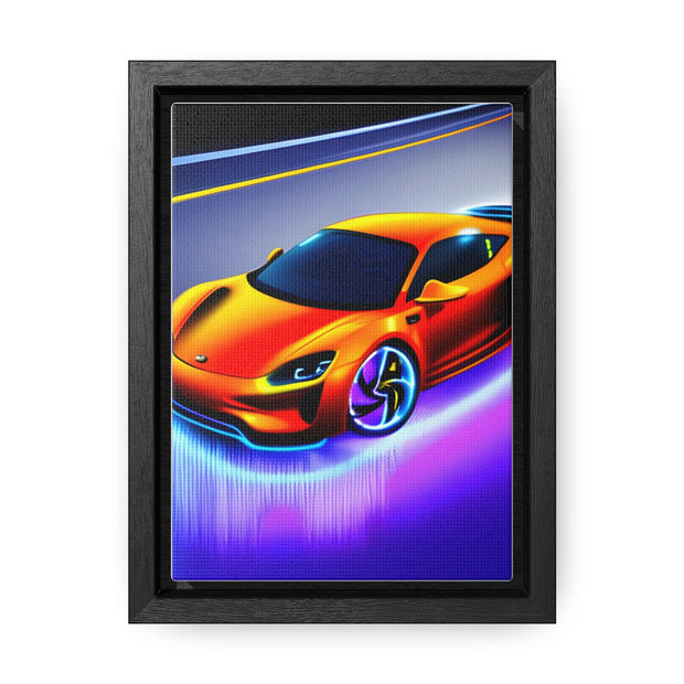 A Glimpse into the Future: Futuristic Sports Car Canvas Wrap, Modern Art, Abstract Art, Wall Art CE Digital Gift Store