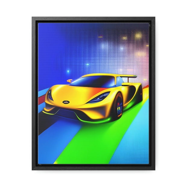 A Glimpse into the Future: Futuristic Sports Car Canvas Wrap, Modern Art, Abstract Art, Wall Art CE Digital Gift Store