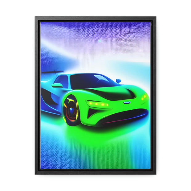 A Glimpse into the Future: Futuristic Sports Car Canvas Wrap, Modern Art, Abstract Art, Wall Art CE Digital Gift Store