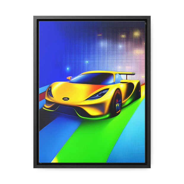 A Glimpse into the Future: Futuristic Sports Car Canvas Wrap, Modern Art, Abstract Art, Wall Art CE Digital Gift Store