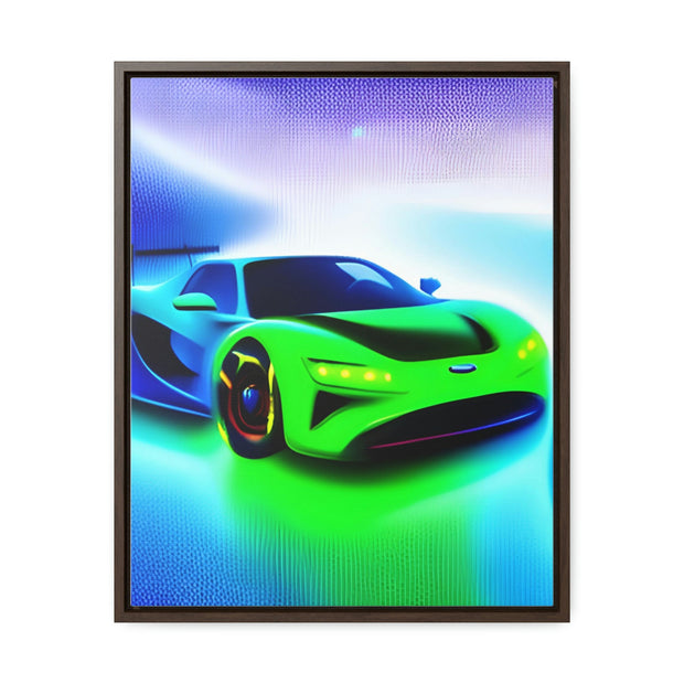 A Glimpse into the Future: Futuristic Sports Car Canvas Wrap, Modern Art, Abstract Art, Wall Art CE Digital Gift Store