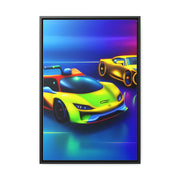 A Glimpse into the Future: Futuristic Sports Car Canvas Wrap, Modern Art, Abstract Art, Wall Art CE Digital Gift Store