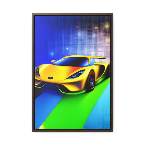 A Glimpse into the Future: Futuristic Sports Car Canvas Wrap, Modern Art, Abstract Art, Wall Art CE Digital Gift Store