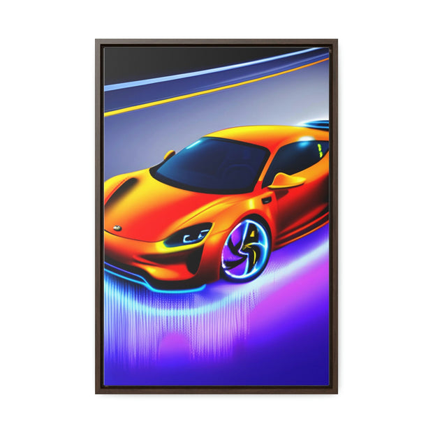 A Glimpse into the Future: Futuristic Sports Car Canvas Wrap, Modern Art, Abstract Art, Wall Art CE Digital Gift Store