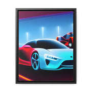 A Glimpse into the Future: Futuristic Sports Car Canvas Wrap, Modern Art, Abstract Art, Wall Art CE Digital Gift Store